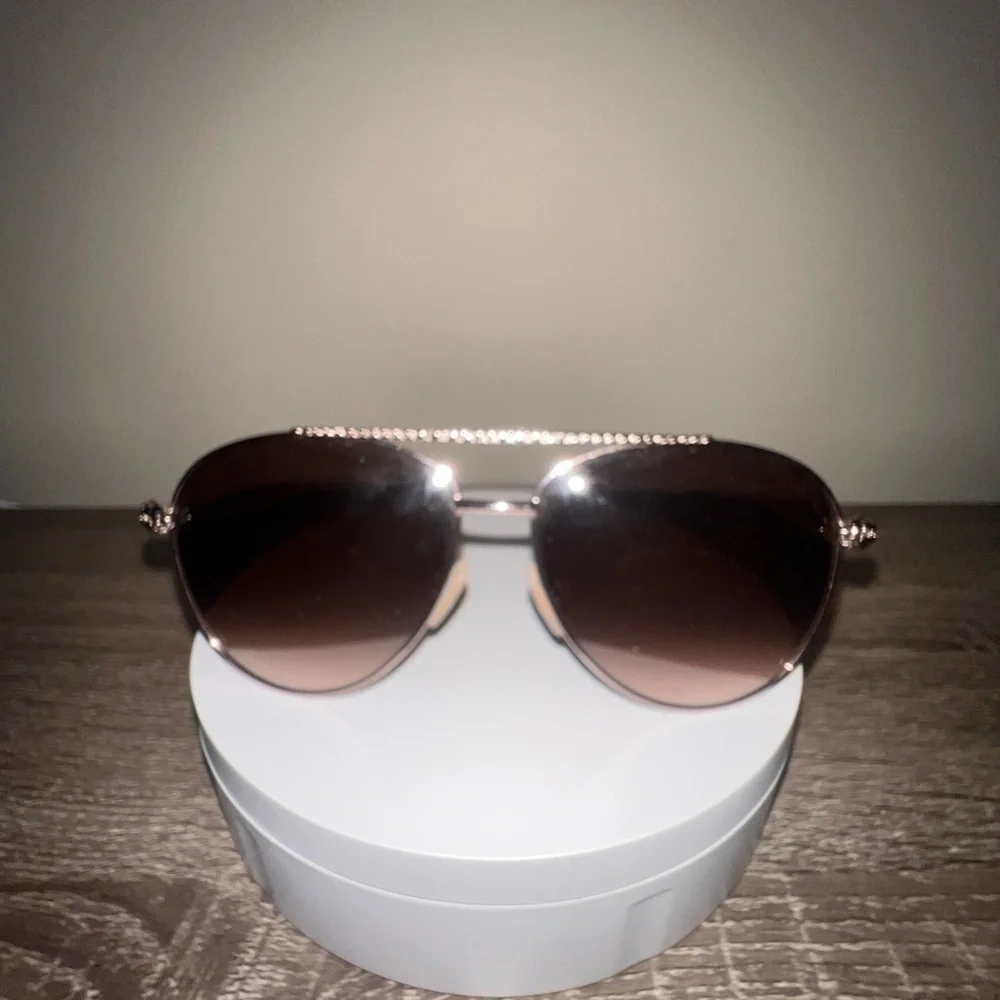 New Roberto Cavalli Hoedus 899S Rose Gold Aviator Sunglasses 59mm